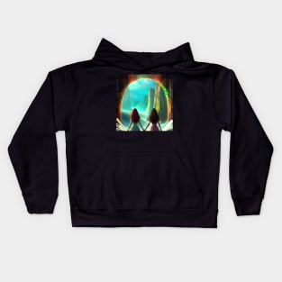 Let's escape into our fantasy world Kids Hoodie